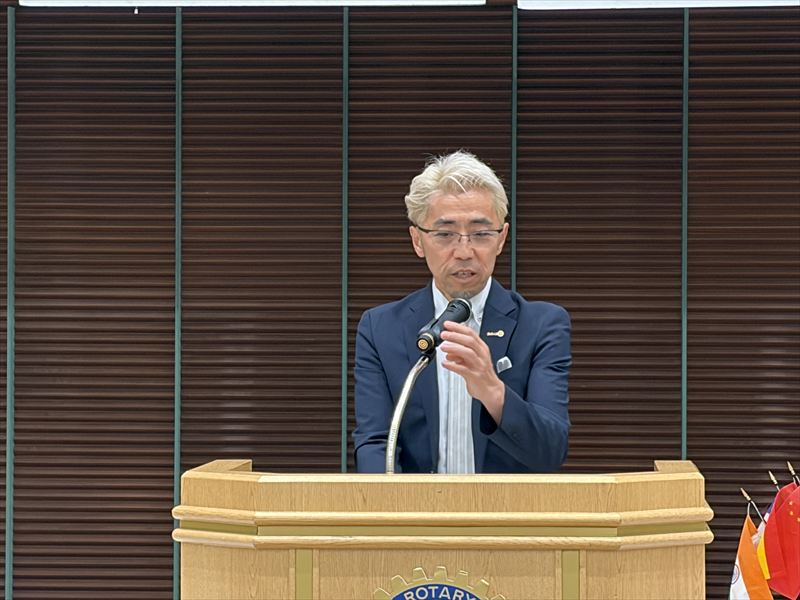 第1390回例会「会長幹事所信表明」